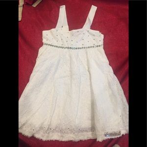 Authentic D&G Party dress; white color w/Swarovski